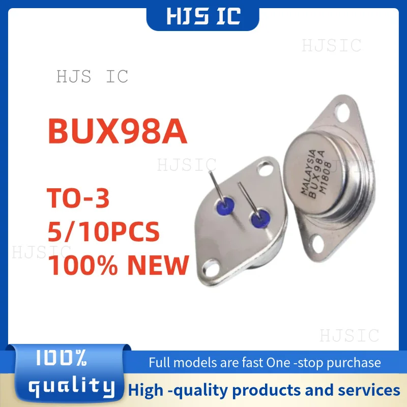 5/10PCS/LOT NUEVO Transistor ultrasónico de alta potencia BUX98A TO-3 100% de alta calidad, la mejor calidad en stock