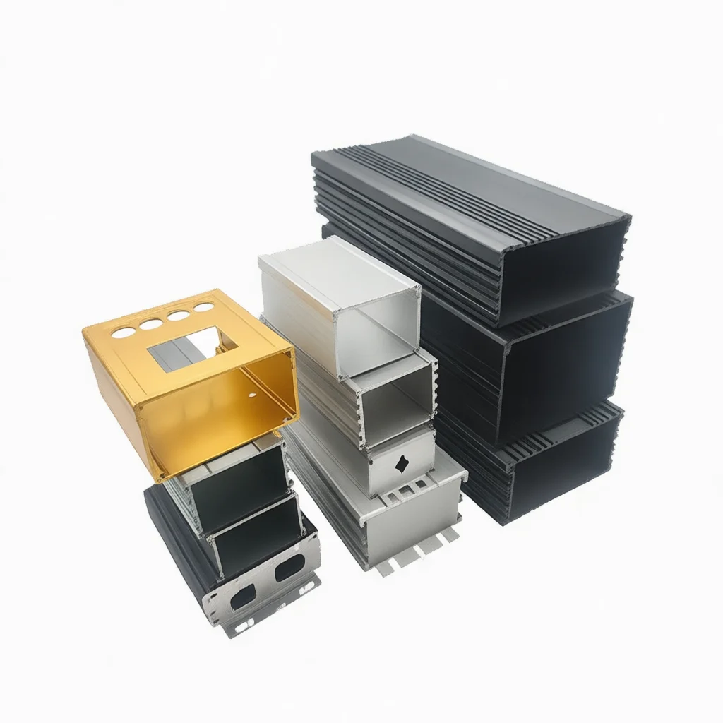 71x25mm Aluminum Alloy Enclosure Electronic Project Box Industrial Cooling Case For Instrument Gateway Power Supply