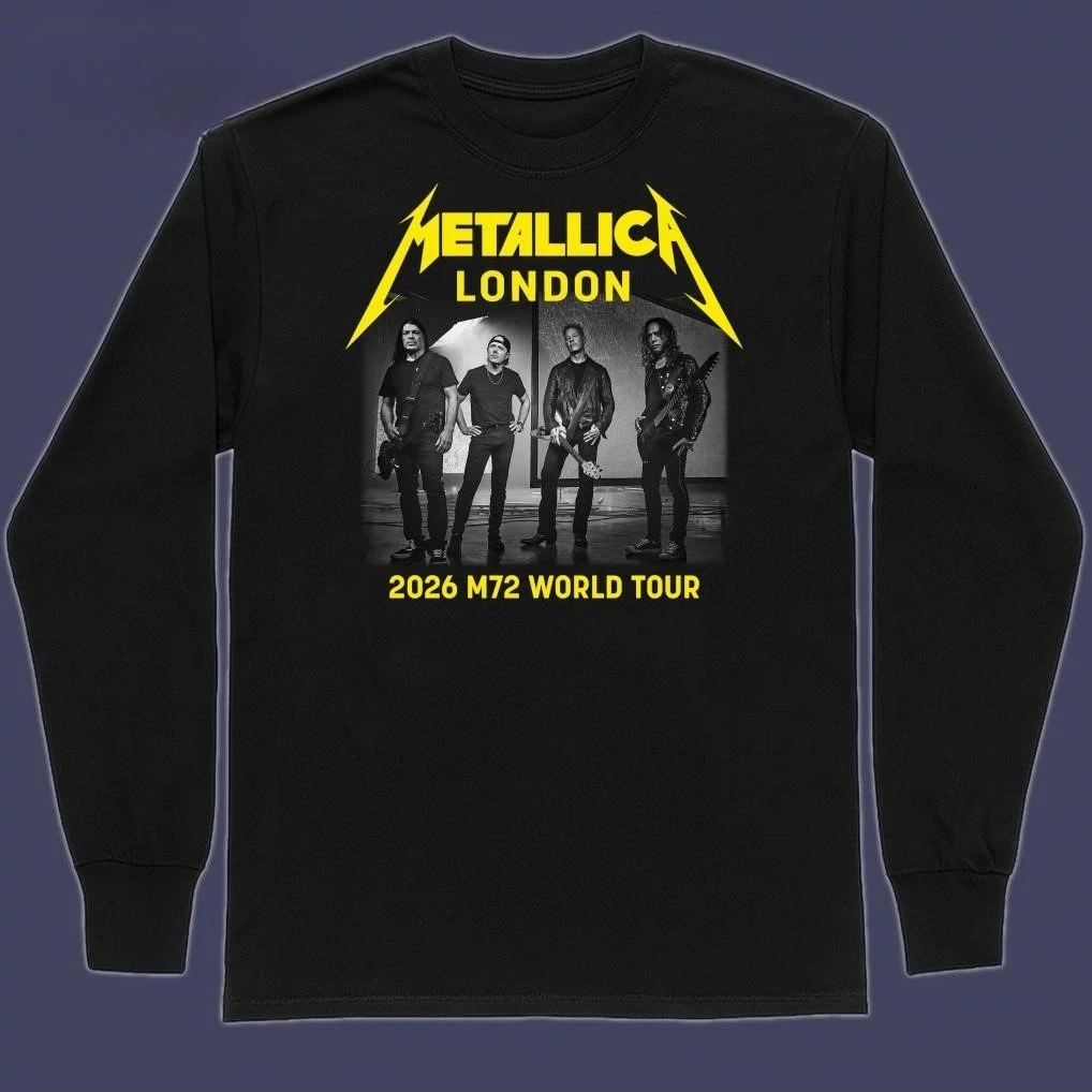 New Metallica M72 London England 2026 Band Members World Tour Hoodies