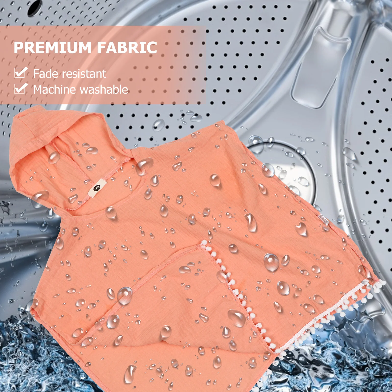 

Купальный костюм с капюшоном для малышей, легкая хлопковая одежда, детская летняя одежда, детская накидка с капюшоном, дышащая быстросохнущая пляжная одежда