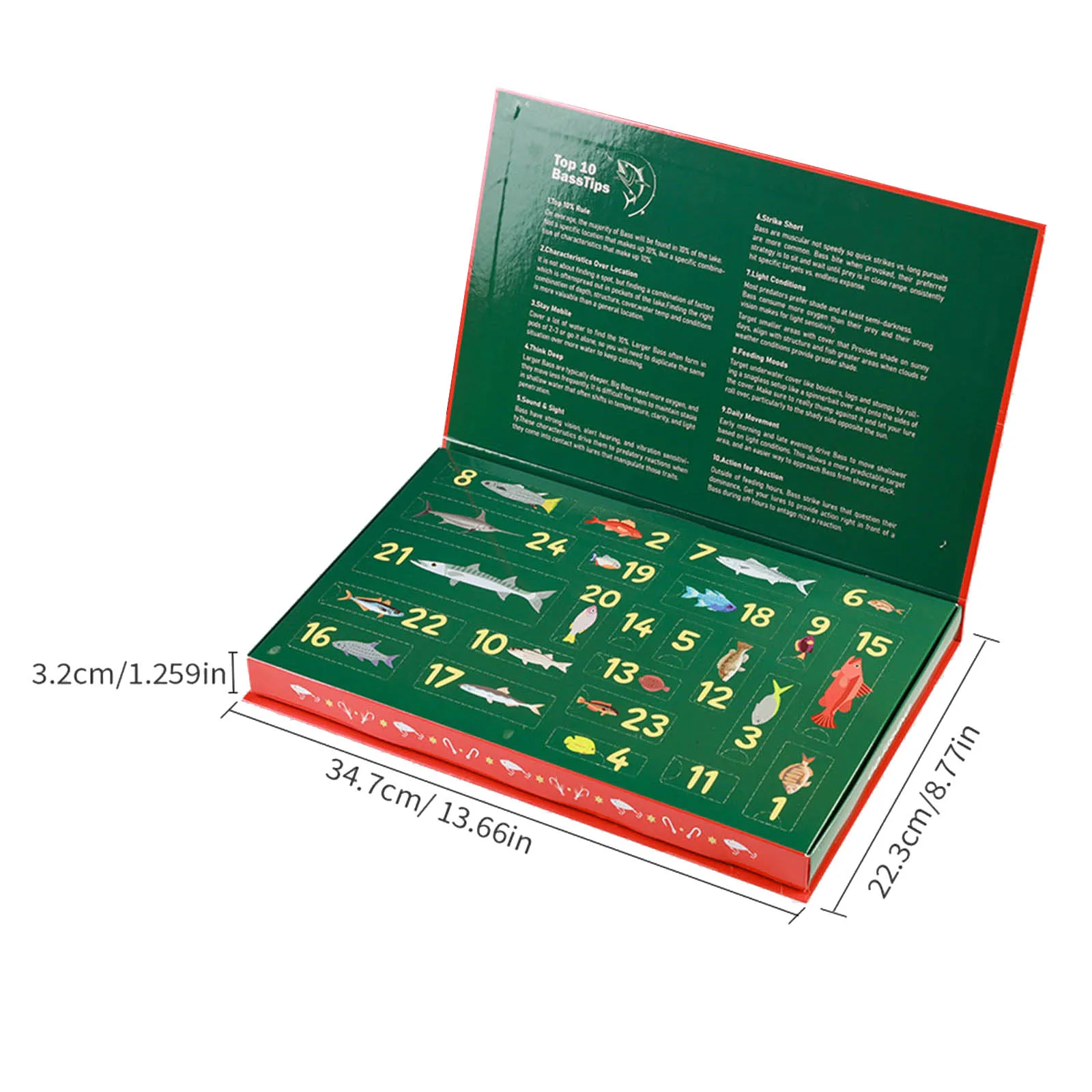 Minuterie de sable pour tout-petits, 1 pièce, calendrier de l'avent, pêche, compte à rebours de noël, 24 lumières de noël à piles avec minuterie, fil de cuivre