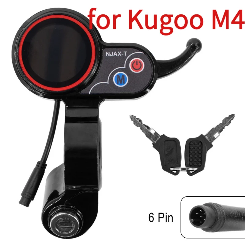 

NJAX-T дроссельная заслонка, скорость, электрический скутер, дисплей инструментов, 48 В, ЖК-дисплей с ключом для деталей Kugoo M4