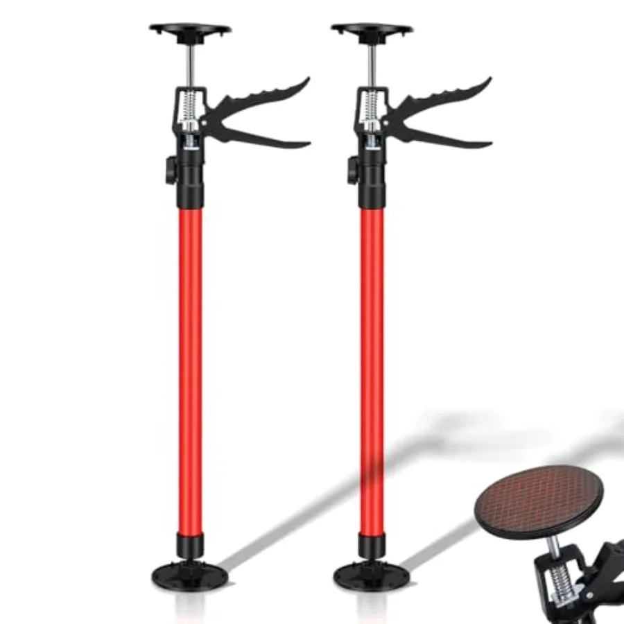 

2Pack Cabinet Jacks for Installing Cabinets Adjustable Support Pole 45" to 114" Premium Steel Support Rod Third Hand Tool for I