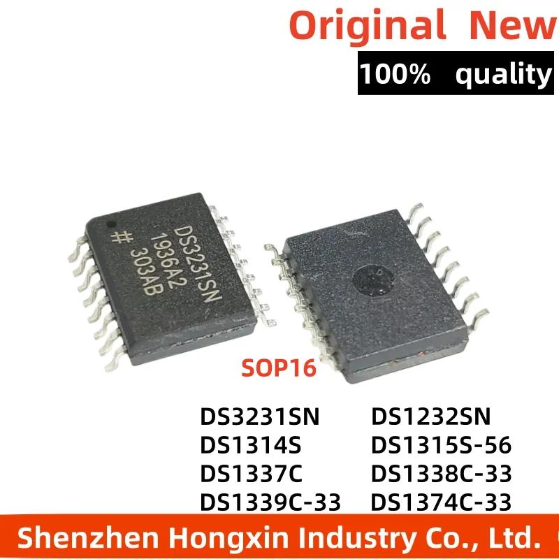 1 pieces of DS3231N M 1232SN 1314 1315S-56 1337 1338 1339 1374C-33 SOP16 real-time clock module chip