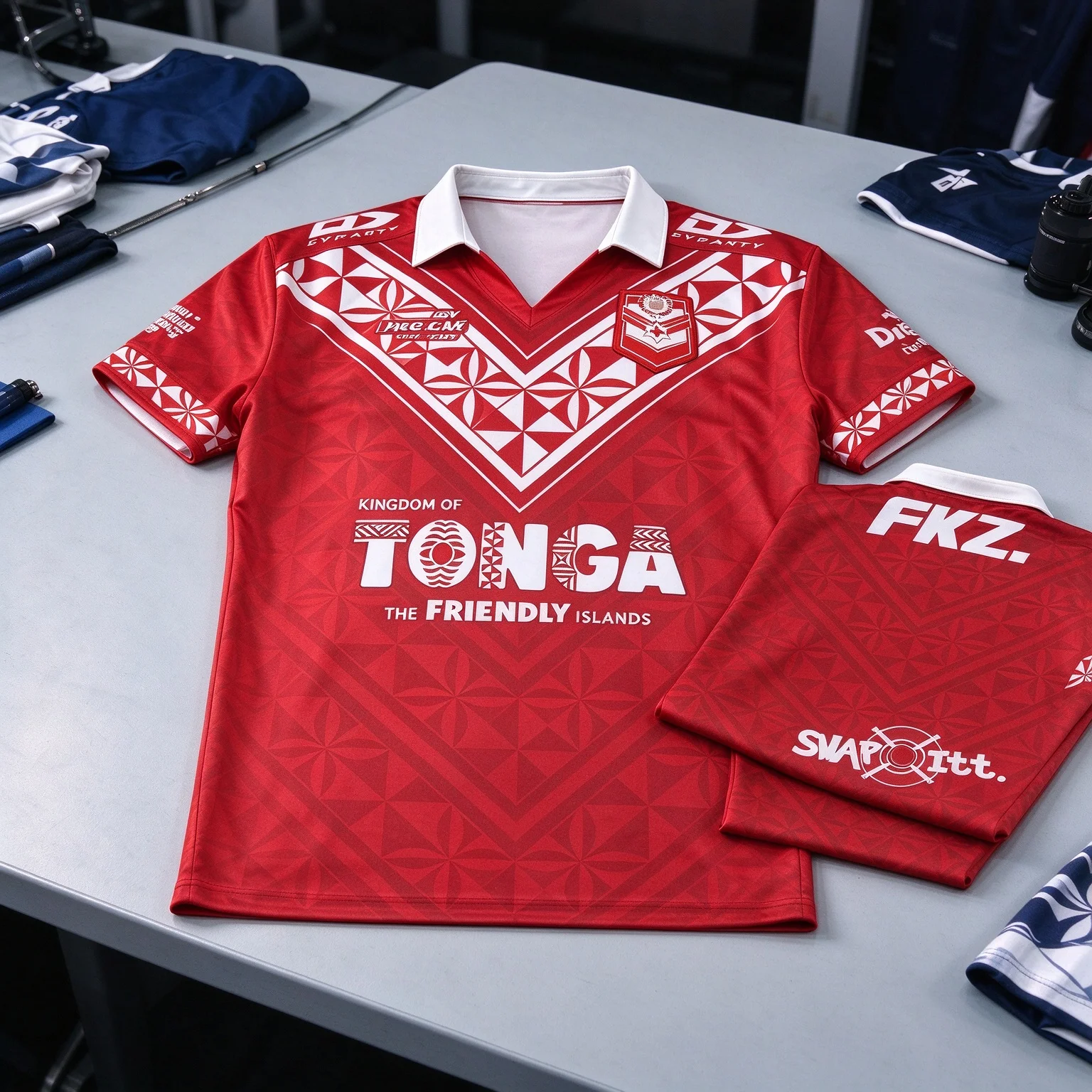 Tonga Rugby 2026/27 Polynesian Tribal Jersey 3D Print Quick Dry Unisex National Team Fan Gift Tops