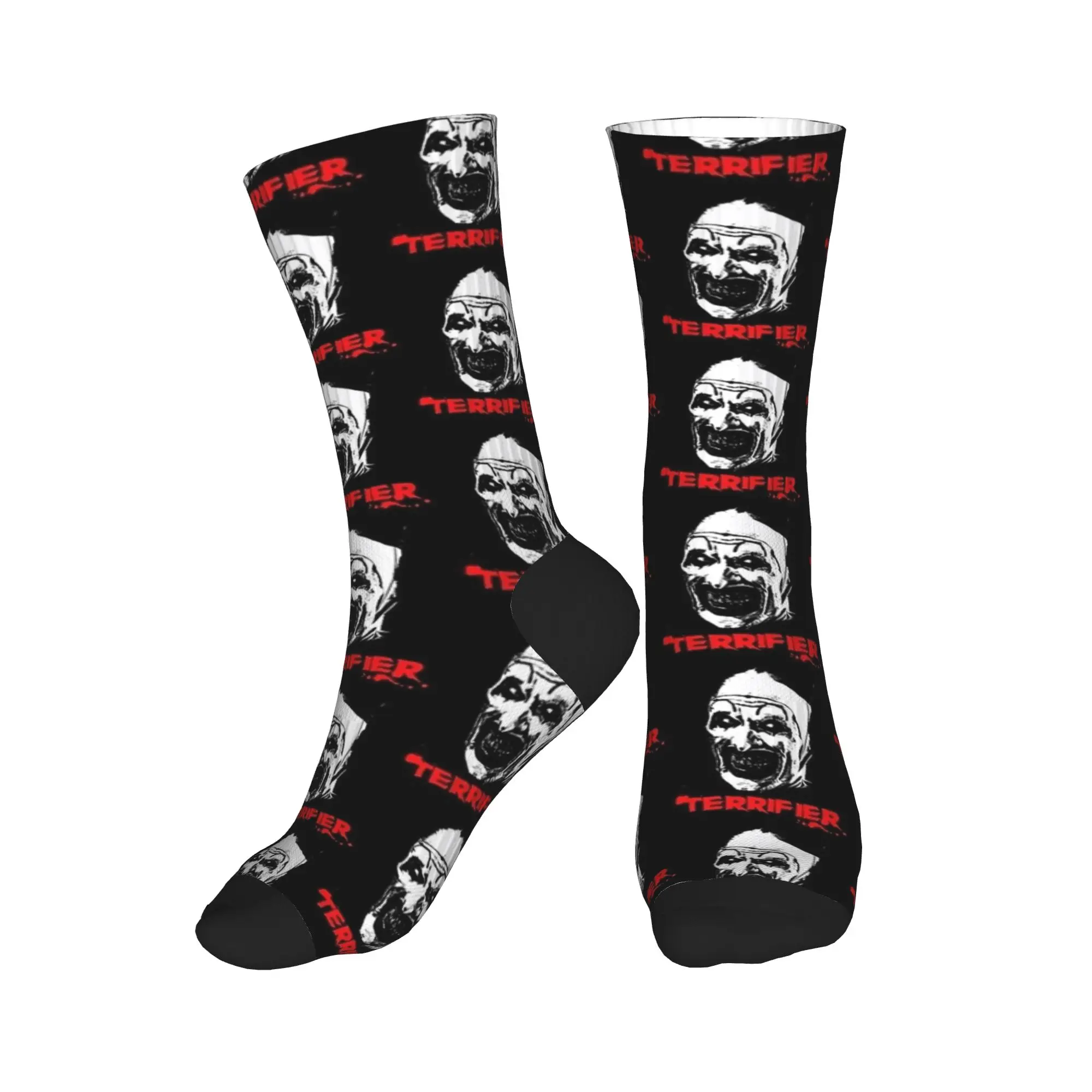 Herensokken Terriifier Vintage Films Halloween Jaren '90 Enge Horror Kousen Winter Vintage Sokken Design Skateboard Antislip Sokken