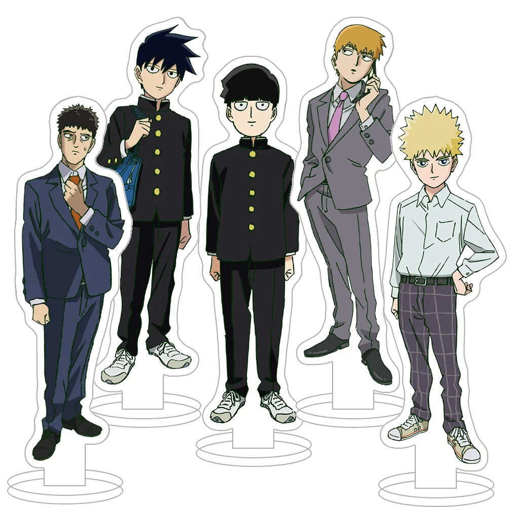 Mob Psycho 100 Ichi Mob Musashi Reihem Ritsu Serizawa Tenga Teruki Tome Tsubomi HD Acrylic Stand Desktop Decor anime goods Gifts