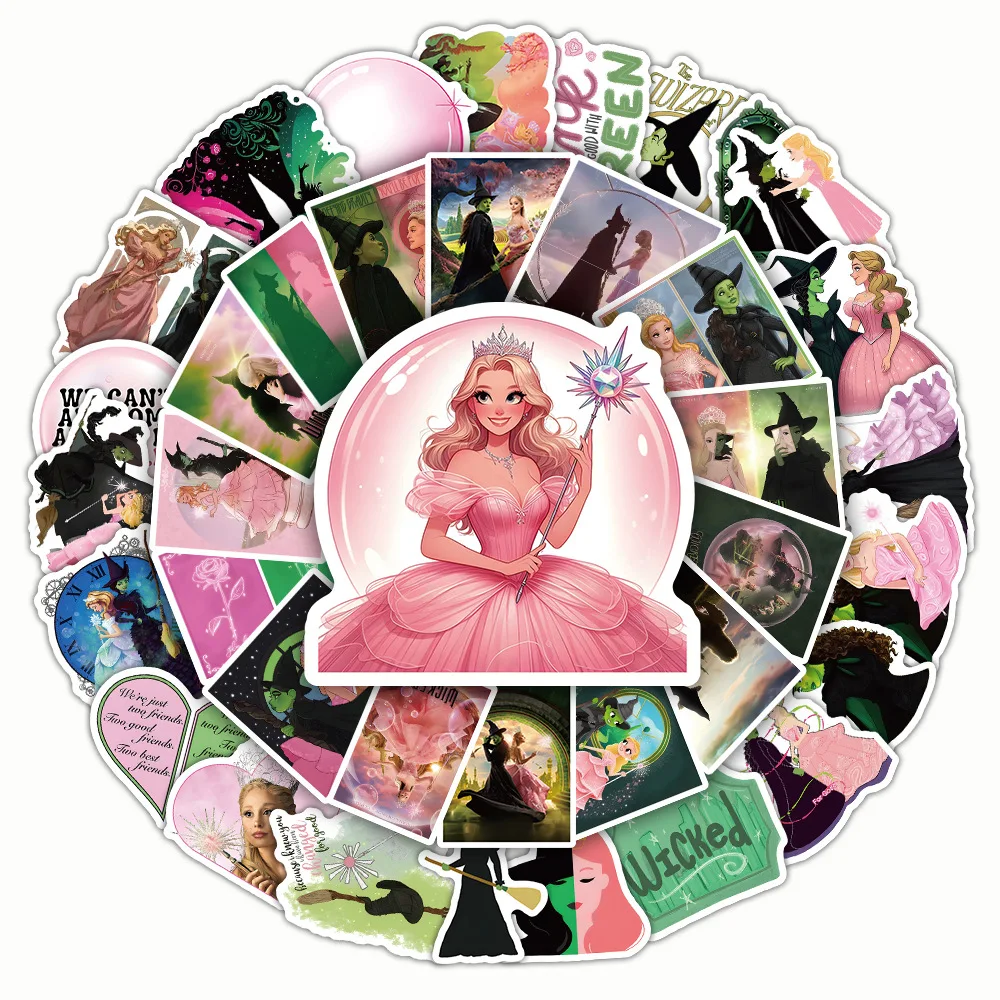 10/30/50PCS Wicked: Part One Love Elphaba Glinda Sticker Decals Toys DIY Suitcase Skateboard Phone Luggage Bike Sticker Gift