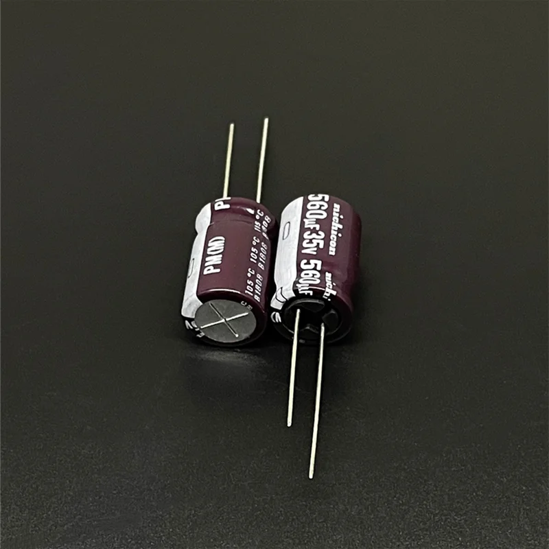 5pcs/50pcs 560uF 35V NICHICON PM Series 12.5x20mm 35V560uF Low Impedance Aluminum Electrolytic capacitor