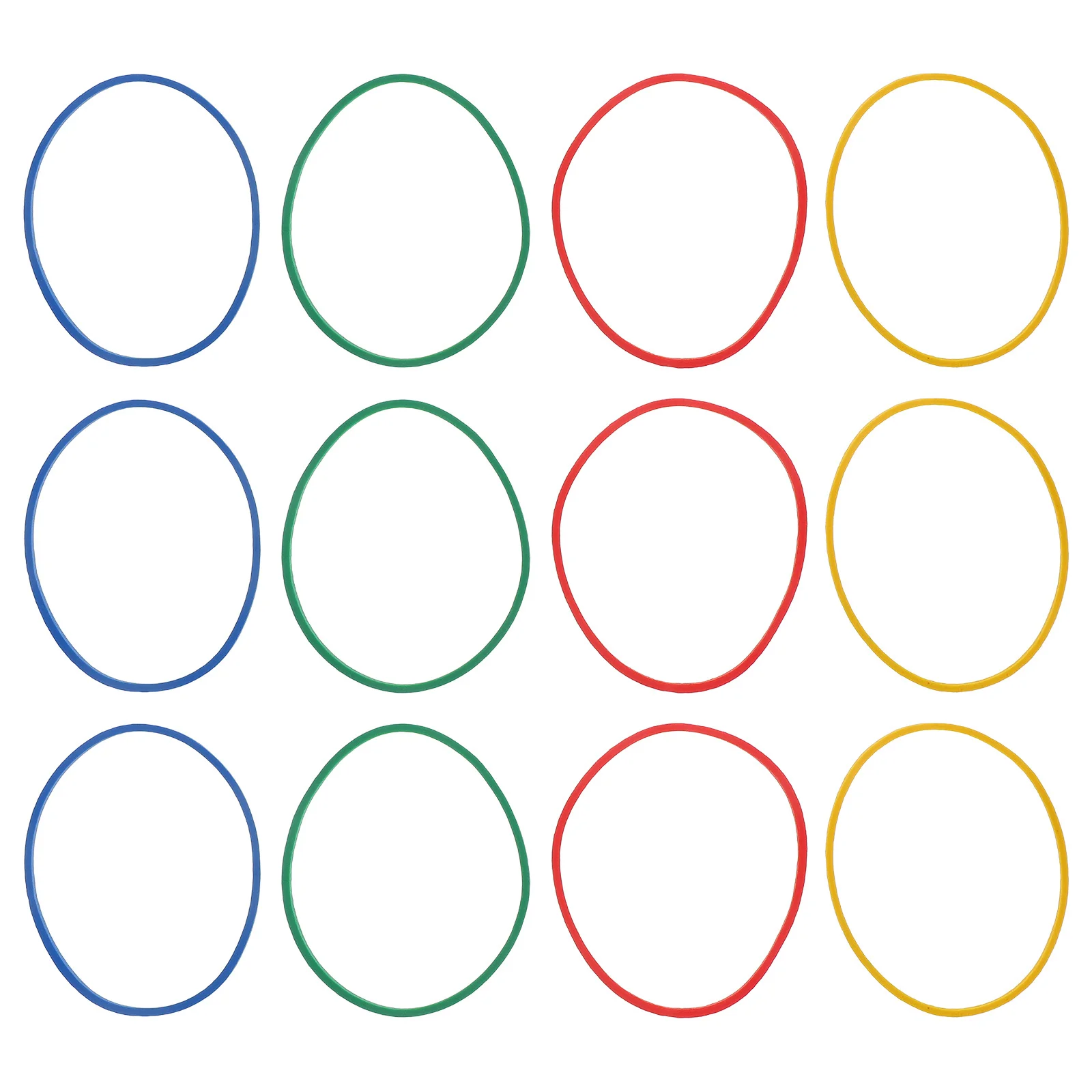 مجموعة واحدة من الأربطة المطاطية السميكة ذات المرونة العالية للمنزل والمكتب والمطبخ وحلقات مرنة ملونة للحرف النقدية