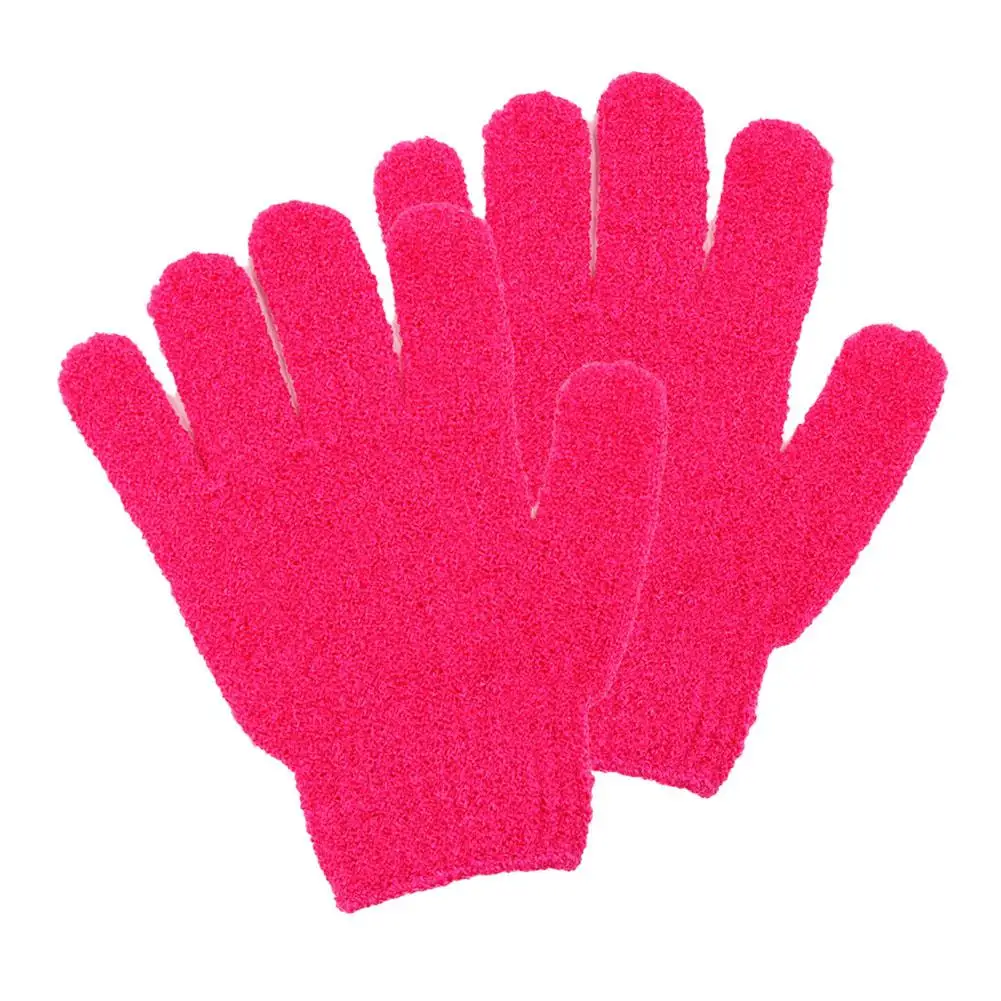 Body Scrub Gloves Body Wash Exfoliating Mitt Gloves Body Massage Sponge Bath Towel Scrub For Shower Body Brush Fingers Towe S0U7