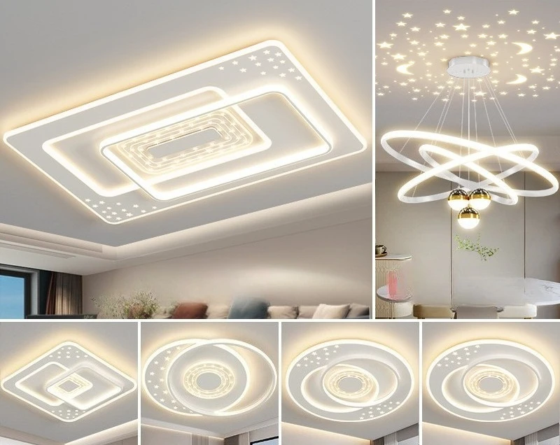 high-end starry sky top, creative living room lampshade, minimalist atmosphere master bedroom light decorative lampshade