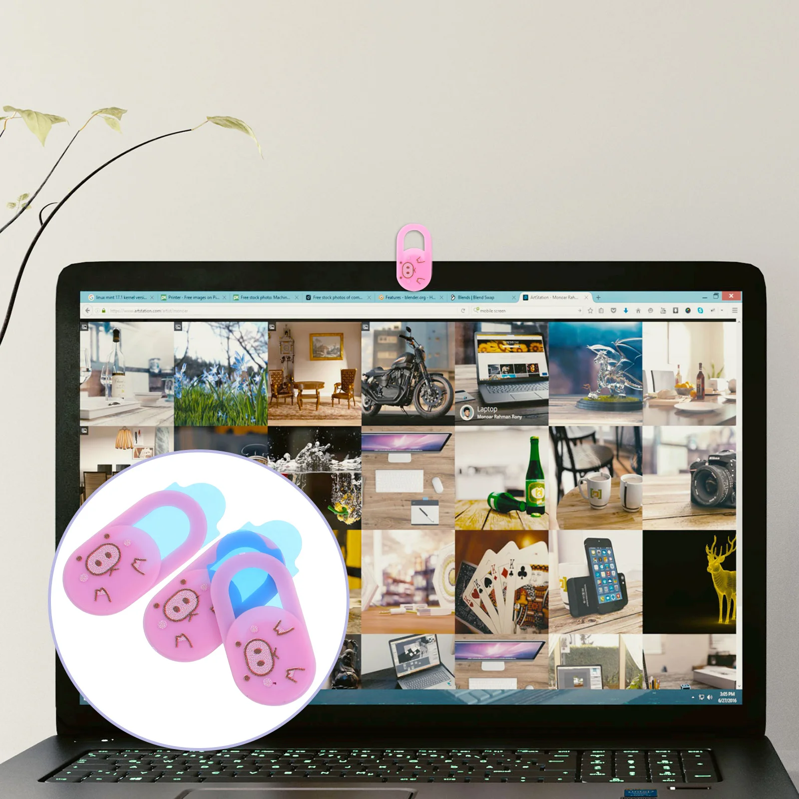 

3pcs Privacy Protection Cover For Laptop Slide Ultra-Thin Webcam Shield For Computer Tablet Video