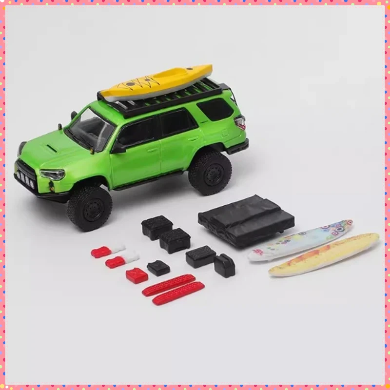 GCD 1:64 4Runner Off-road Heavy Modification Edition Simulatie Legering Automodel met accessoires Jongen Cadeau Speelgoed