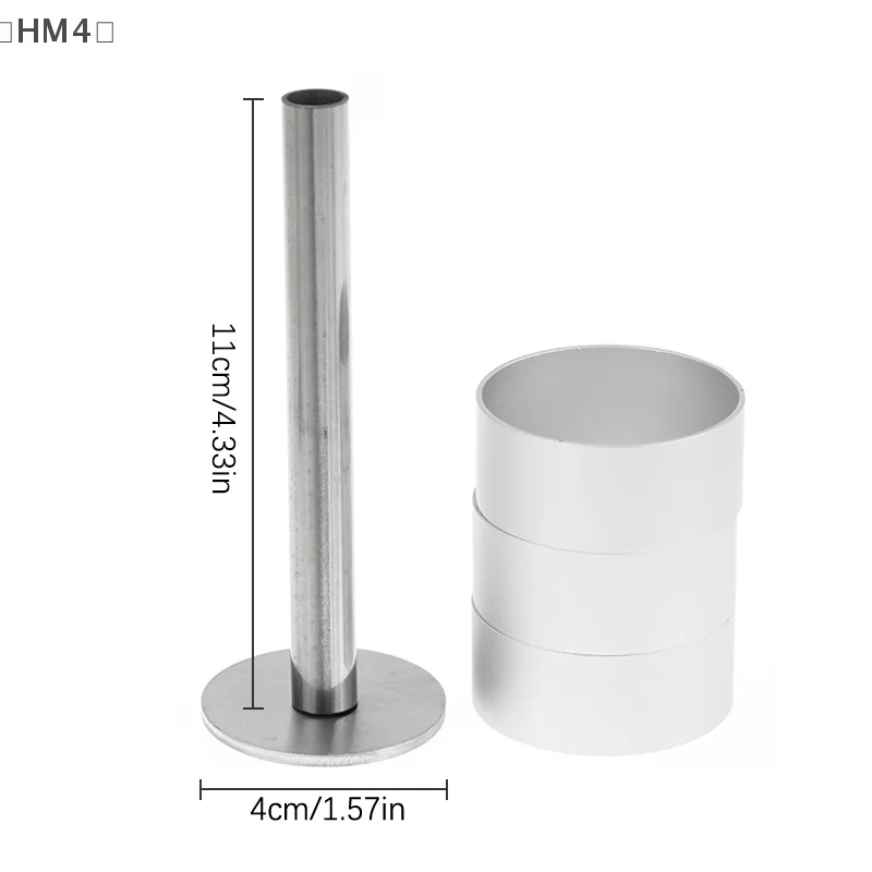 〔HM4〕Stainless Steel Pulburon Molder With Pusher Cake Decorating Tools Cake Mousse Pastry Ring Mold Cooking Rings Baking Tools