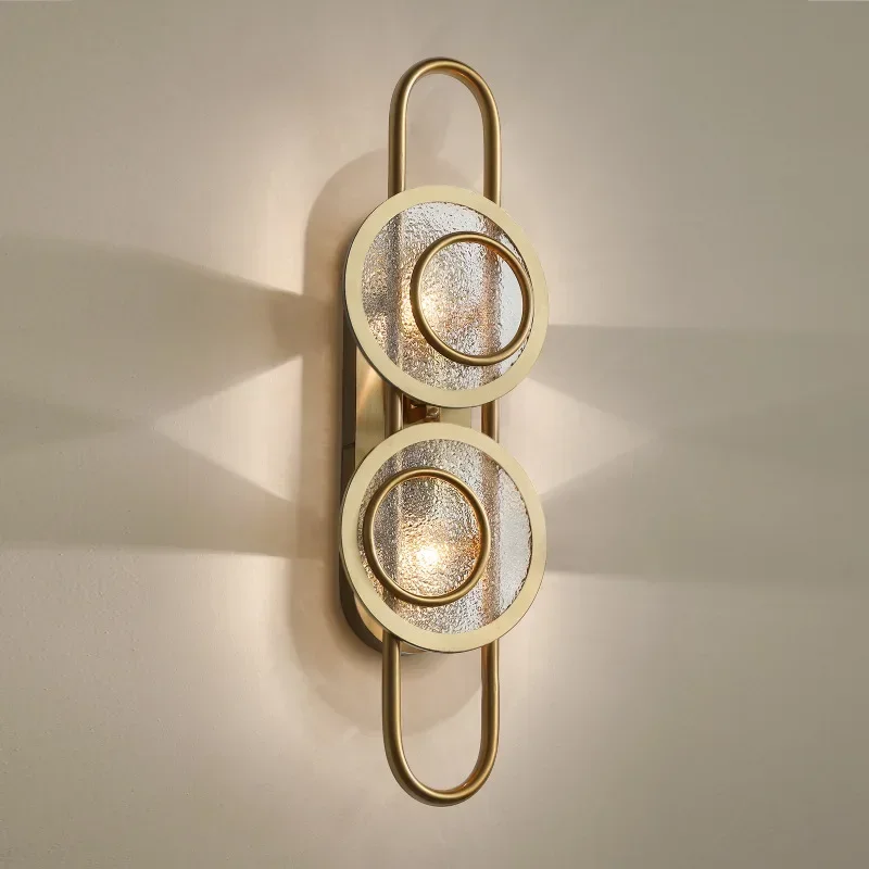 Novelty LED Wall Lamp E14 Socket Gold Hardware Sconce Temperature Glass Fixture Creative Light for Parlor Bedside Restaurant