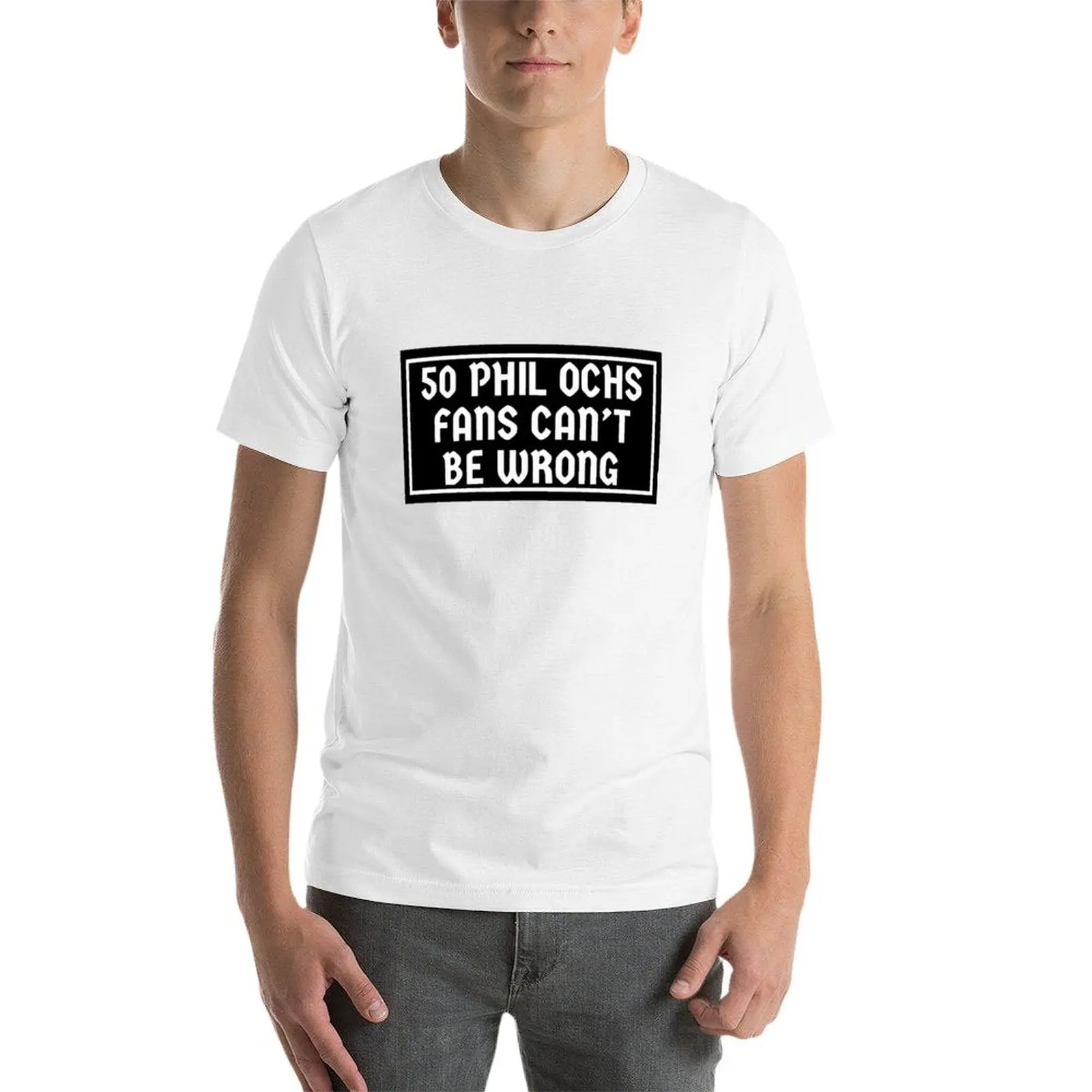 เสื้อยืด 100% ผ้าฝ้าย ลายพิมพ์ Ochs สีขาว รุ่น 50 และ (แฟนคลับฟิล)