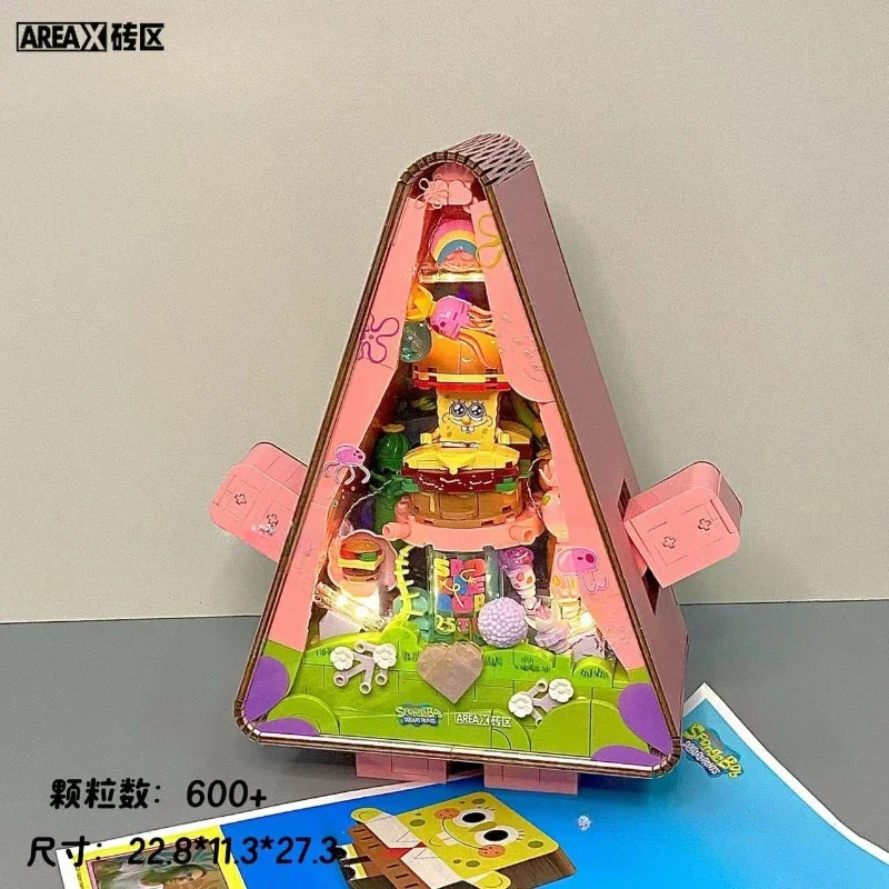 AREAX Bob l'éponge SquarePants 25e anniversaire édition limitée Collection blocs d'assemblage Patrick Star jouet bloc modèle cadeau