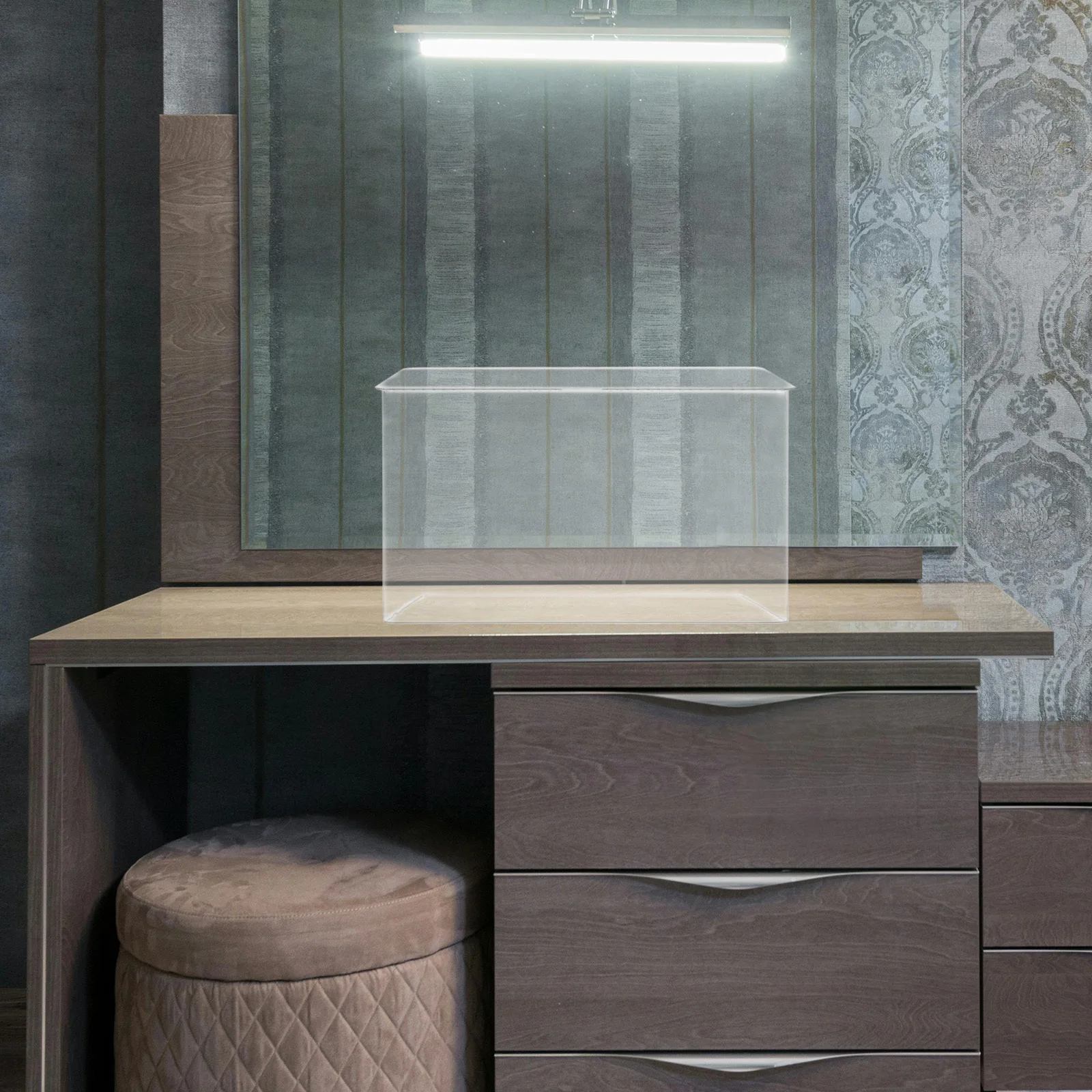 صندوق تخزين أكريليك شفاف بسعة كبيرة لمنظم شارة الرسوم المتحركة وحقيبة عرض شفافة ومنظم بلاستيكي شفاف للمنزل #6