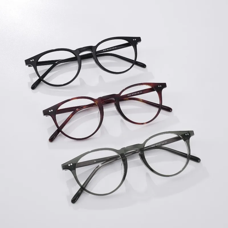 

Classic New Acetate Round Glasses Frame for Women Myopia Prescription Eyeglasses Custom Men Optical Prescription Vintage Eyewear