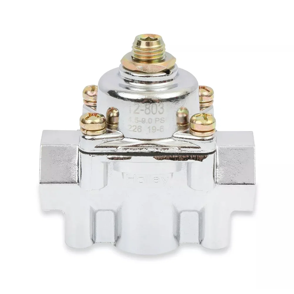 

For Holley Carburetor 12-803 Chrome Carbureted Fuel Pressure Regulator Zinc Alloy Automotive Adjustable Fuel Pressure Regulator