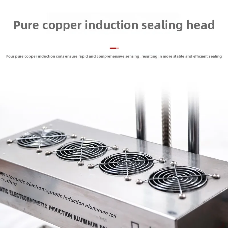Automatic Continuous Electromagnetic Induction Sealing Machine, Aluminum Foil Cap Sealer For Honey Oil Plastic Bottle Packaging