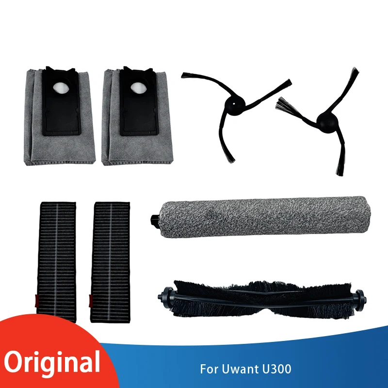 

Original Uwant U300 Main Brush, Filter, Mop,Dust bag,Side brush Optional Accessories Vacuum Cleaner Parts