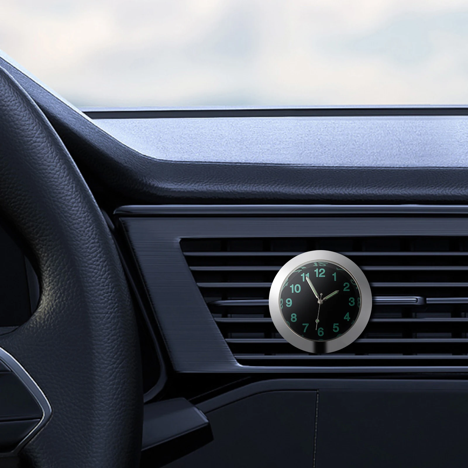 

Luminous Electronic For Dash Vent Mini Vent With Clip Alloy Metal -In-The-Dark Pointer Easy Installation