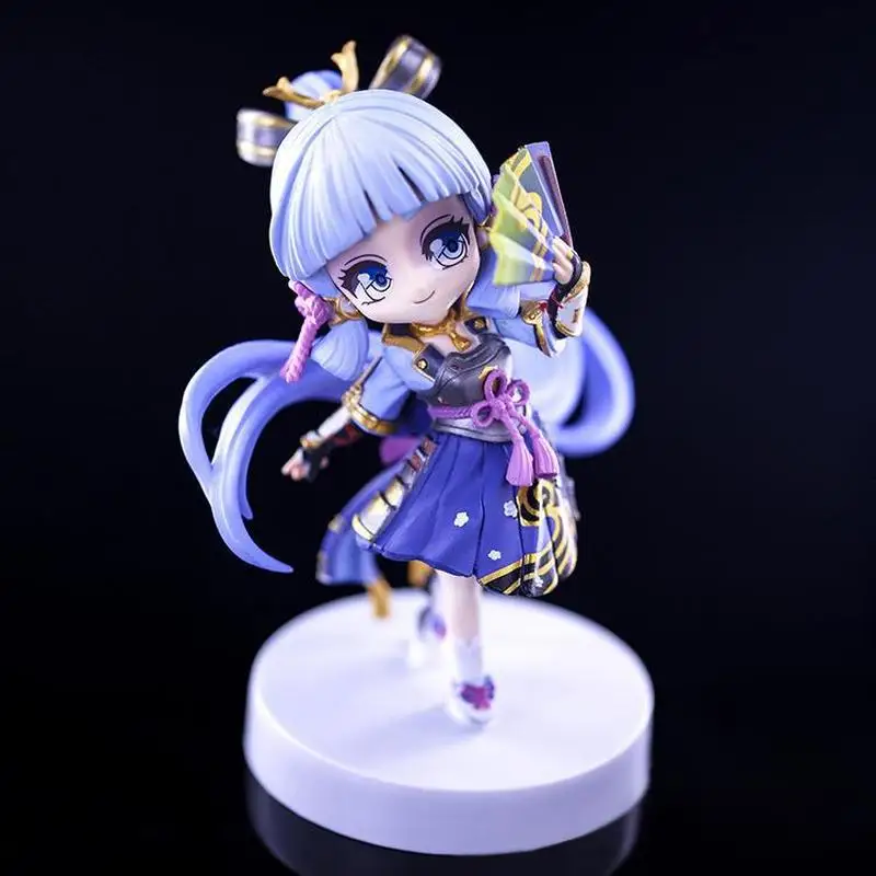 17cm genshin impacto kamisato ayaka edição bonito jogo menina figura modelo gk estátua coleção decoração de mesa ornamento brinquedos presente