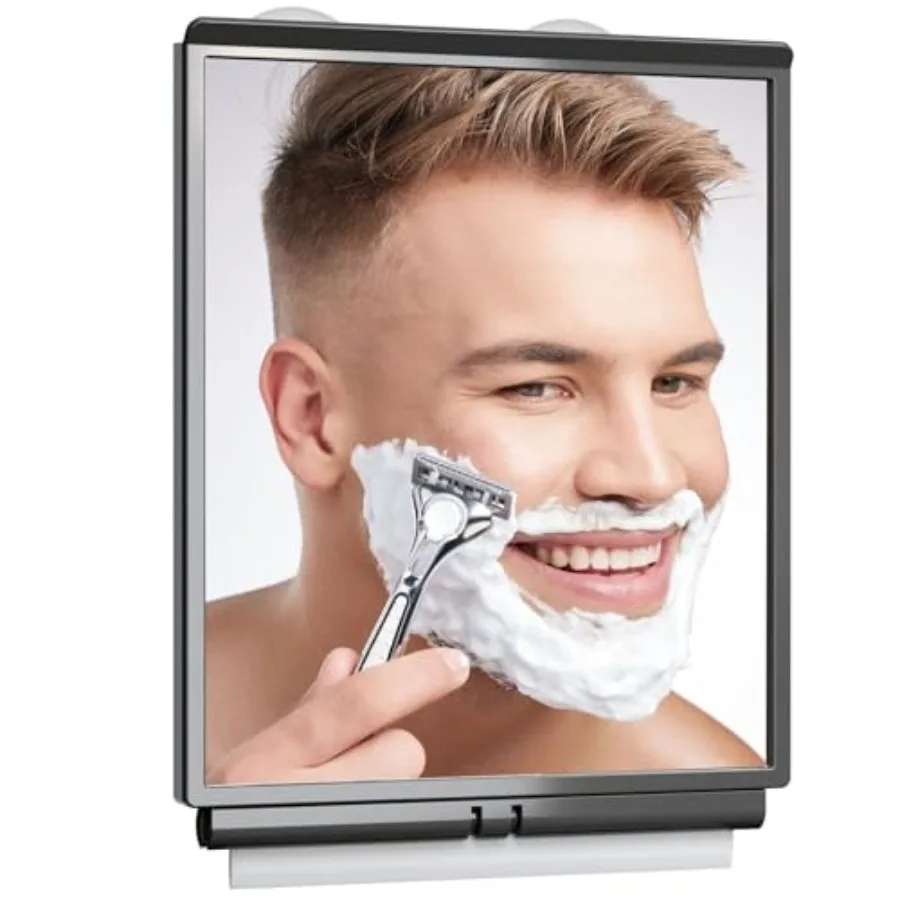 

ToiletTree Products Fogless Shower Bathroom Mirror with Squeegee and Travel Bag