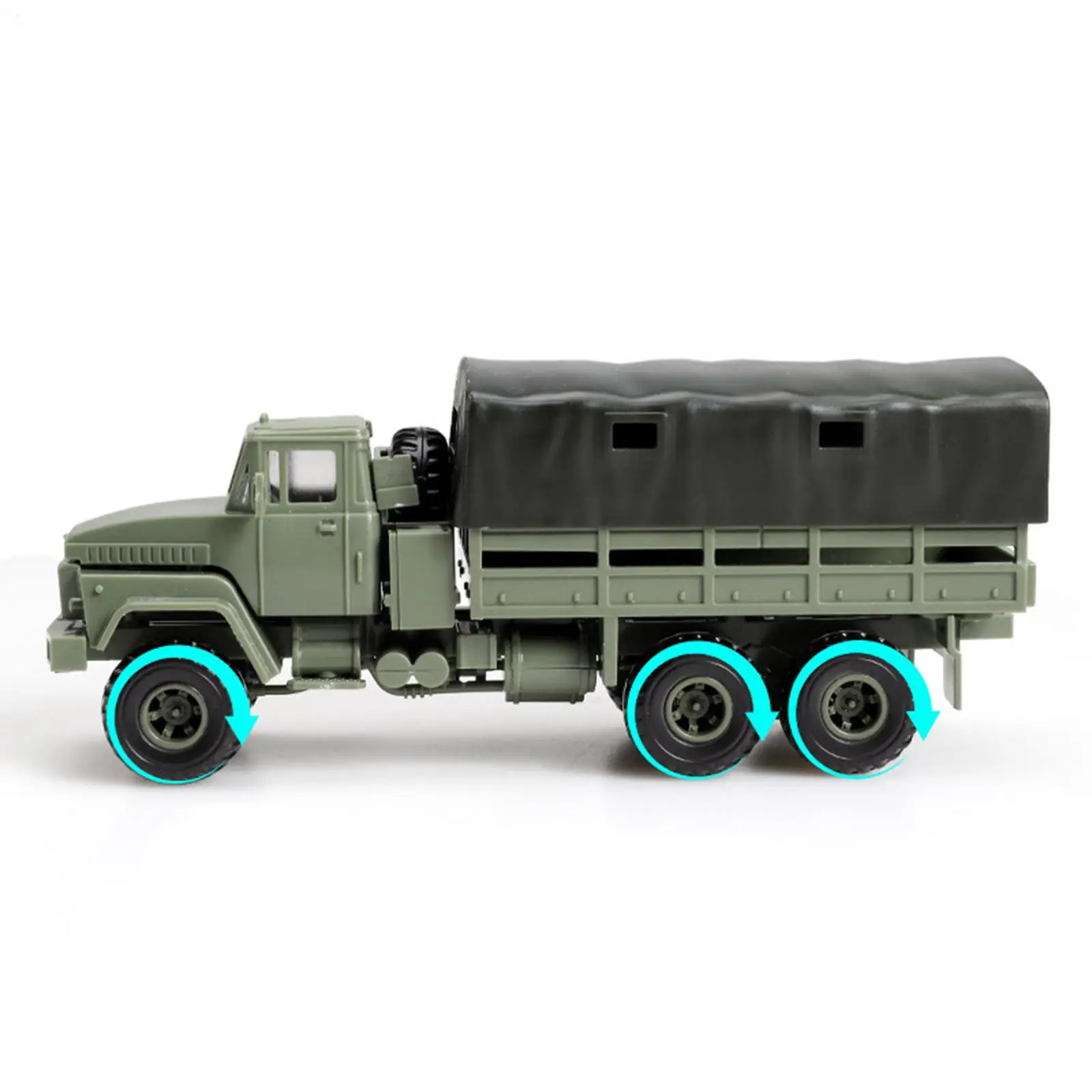 2x 1/72 Scale Transport Truck Model Ornament Toys Assemblable Display Accessory truck Vehicle Toy for Bedroom Presents Girls