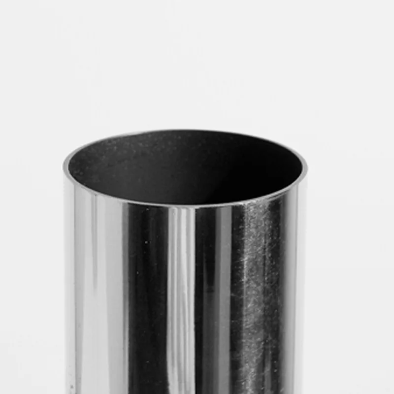 

Light luxury bonsai metal cylindrical stainless steel inkjet flower device, restaurant sales office art vase ornament