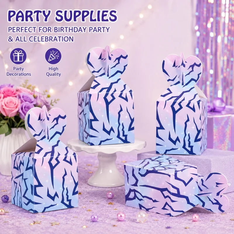 Ensemble de pique-nique K-pop rose et violet pour fête d'anniversaire, parfait pour les célébrations en intérieur et les pique-niques en plein air dans le parc, avec un style tendance.