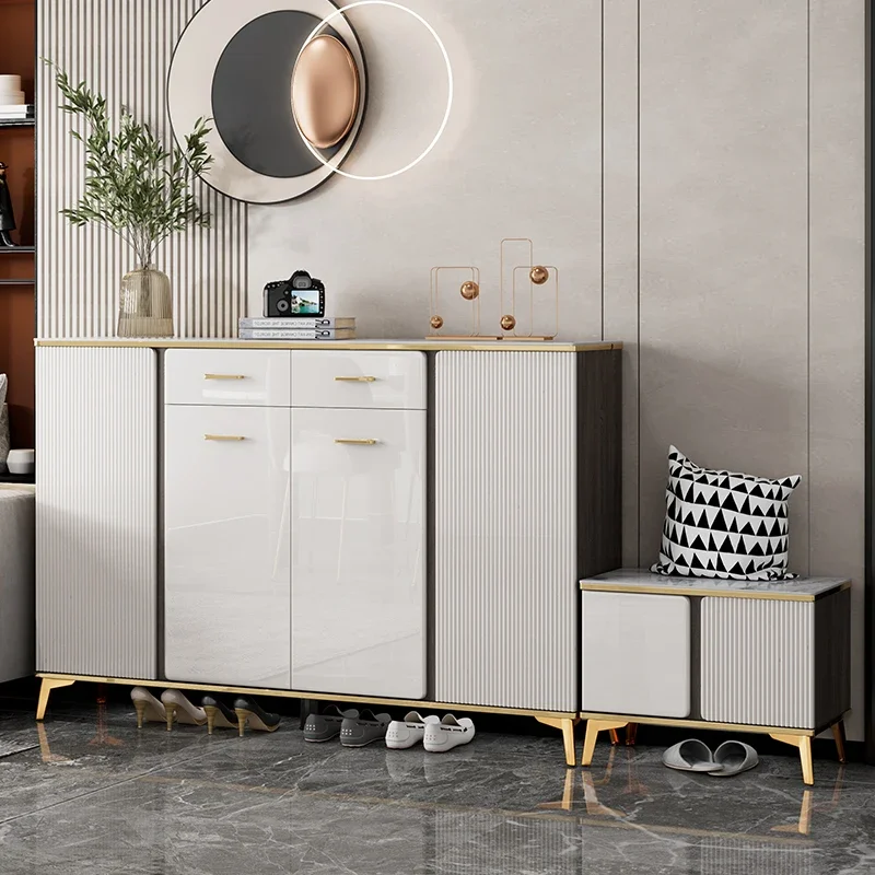 Pull Out Storage Shoe Cabinets Gold Modern Stylish Organizer White Shoe Cabinets Nordic Range Chaussure Furniture Living Room