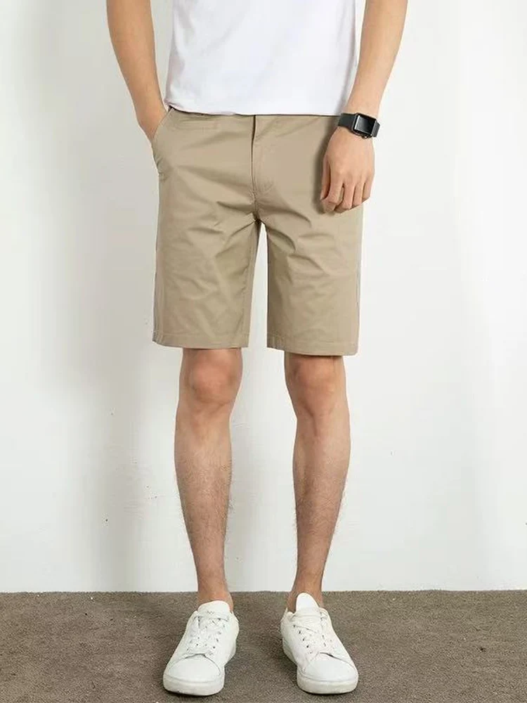 

Новые летние мужские хлопковые повседневные шорты-бриджи: модные, дышащие, удобные, прямого кроя