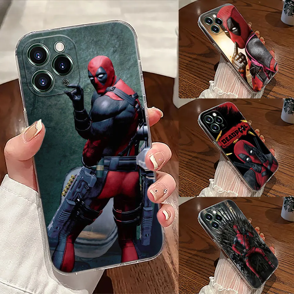 

Marvel Deadpool Funny Dead pool Phone Case For iPhone 17 Pro Max 17E 11 12 13 14 15 16 Pro Max Plus 17 Air 16E 7 XS Soft Cover