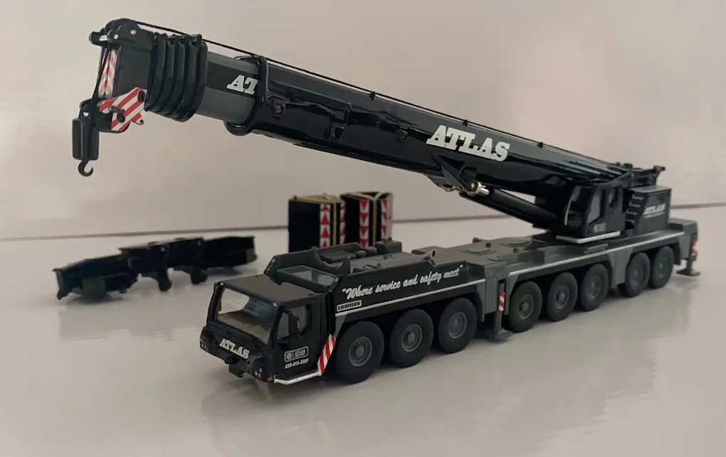 IMC 1:87 Scale LTM 1450-8.1 Mobile Crane Construction Vehicles Engineering Machinery Diecast Toy Model Gift,Atlas,31-0324