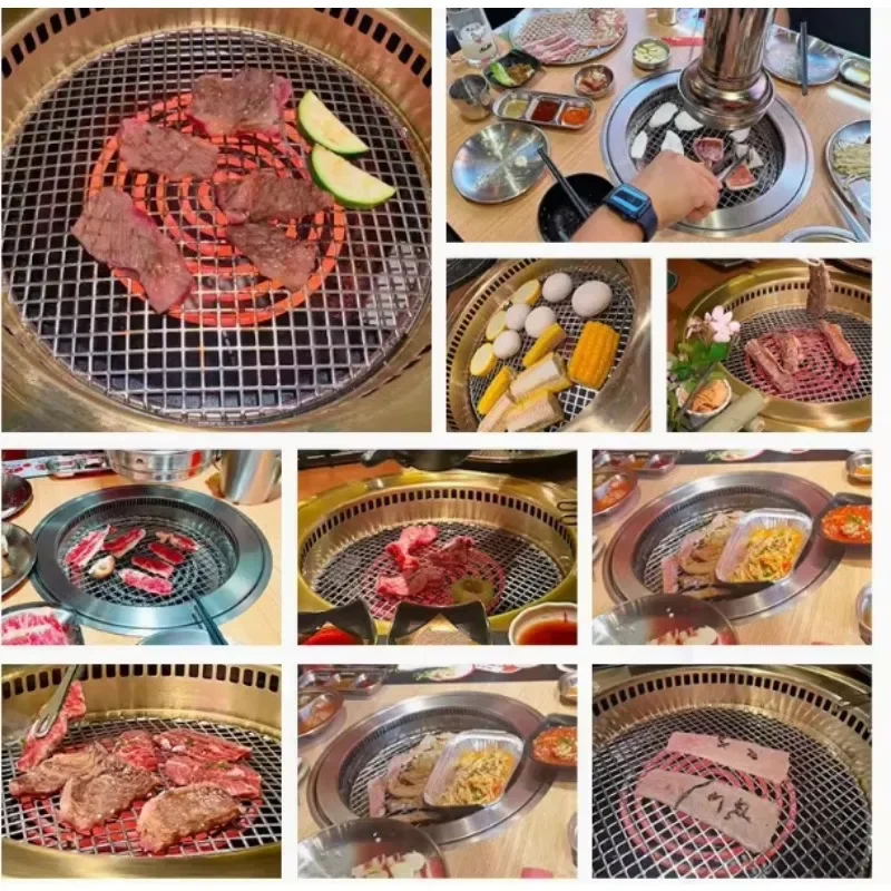 

Электрический встроенный гриль для барбекю в помещении Yakiniku, бездымные электрические грили для барбекю, горячий горшок