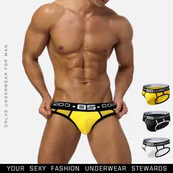 Ropa interior para hombre, calzoncillos sexis para hombre, bragas de malla transpirable, pantalones cortos, calzoncillos de Bikini para hombre BS107