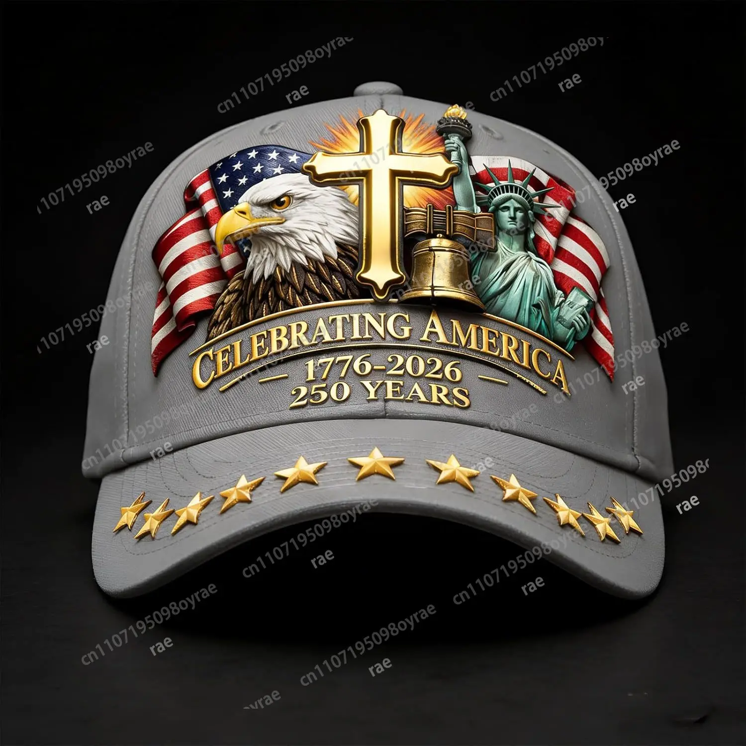 250 Anniversary USA Hat – United States 250th Anniversary Adjustable Patriotic Baseball Cap, Unisex Multiple Styles Available