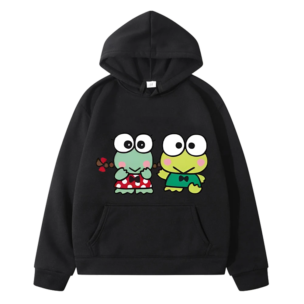 

Hello Kitty anime hoodie Fleece sweatshirt boys pullover y2k sudadera keroppi Kawaii Autumn hoodies jacket kids clothes girls