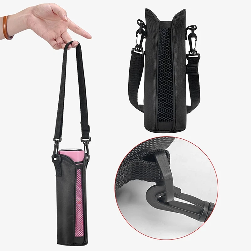 Bottle Carrier Pouch,Bottle Pouch Holder Adjustable Shoulder Strap ,Cooler Bag Daily Outdoor Activities Bottle Sleeve