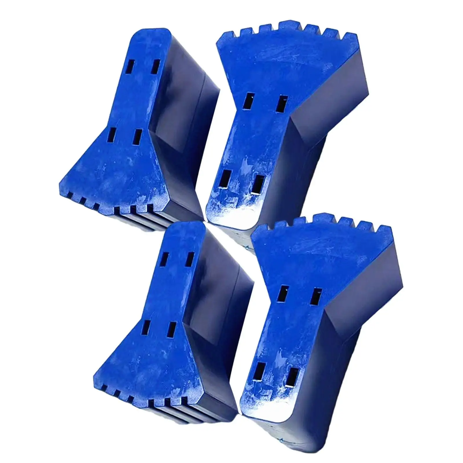 Practical Ladder Non Slip Feet Mats Wear Resistant Rubber Cover for Work Footrest Ladder and Floor Safety