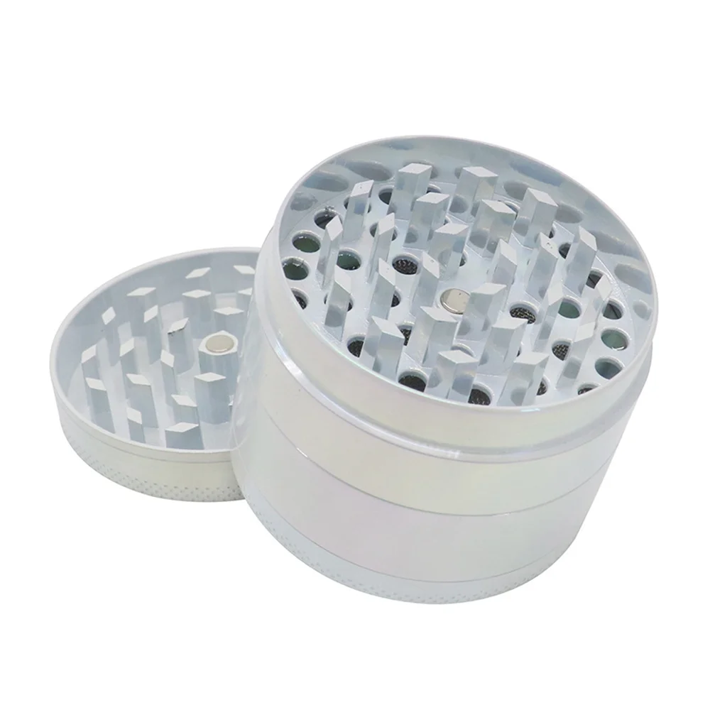 Neon Herb Grinder 4-layer Iridescent Tobacco Grinder Spice Miller Crusher Zinc Alloy 40/50/60mm