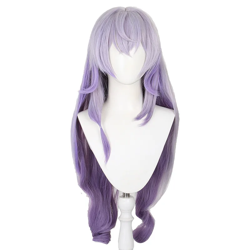 

Black Swan Cosplay Wig Fiber synthetic wig Game Honkai: Star Rail Cosplay Wig Gradient purple curly long Wig+Wig Cap