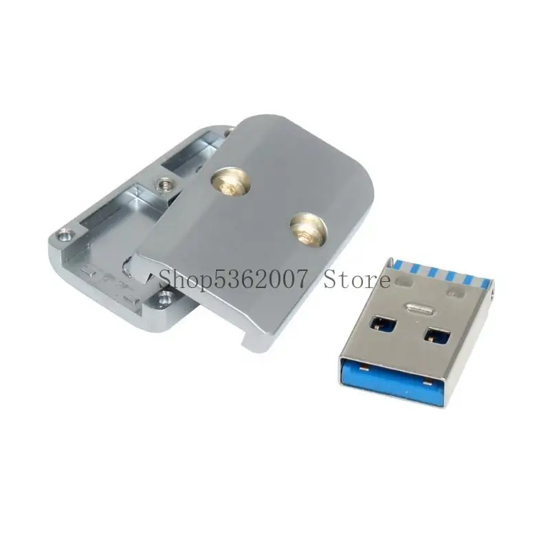 USB3.0 Tipo Plug maschi Connettori Tipo saldatura con shell in lega alluminio 40JB