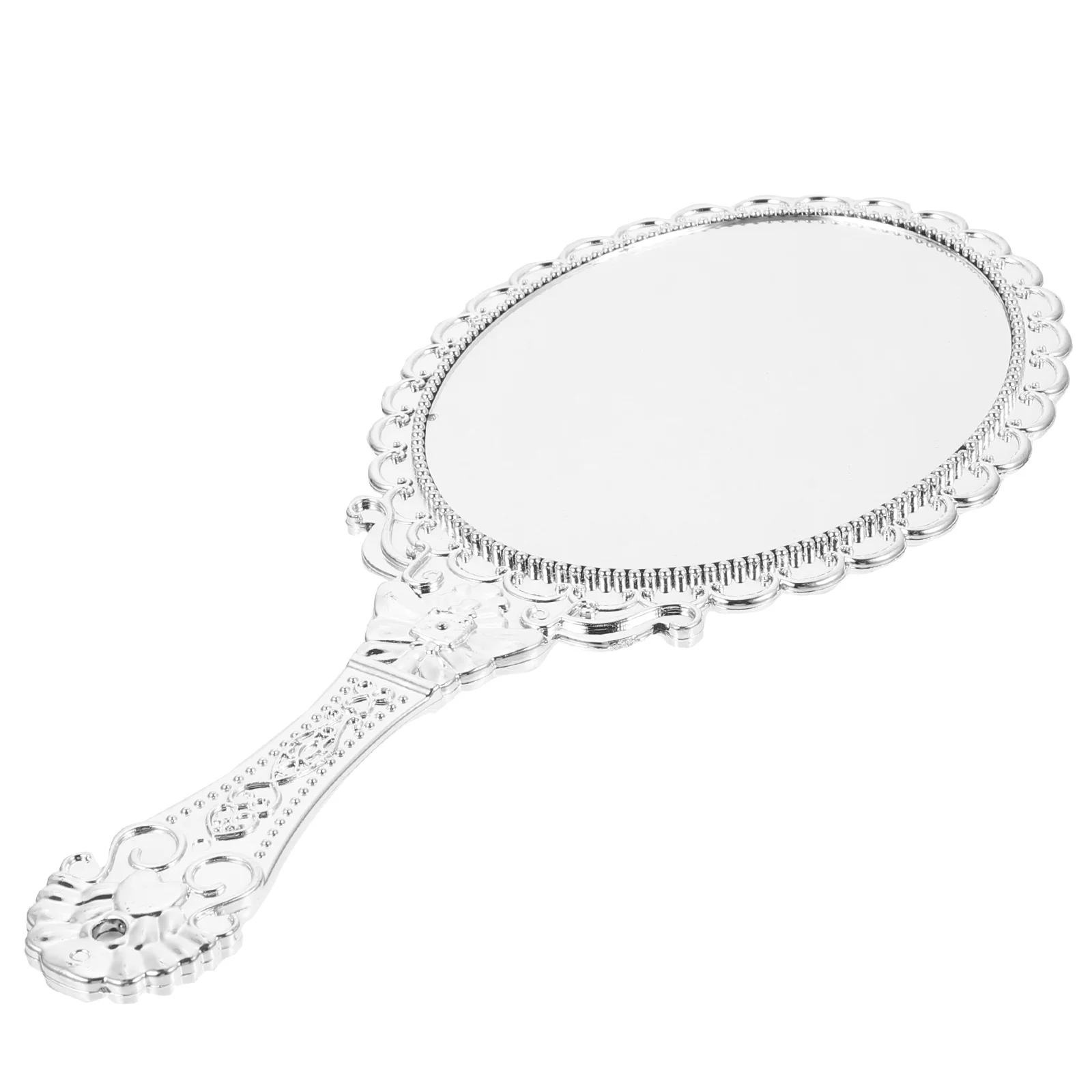 

Retro Handle Mirror Chic Travel Vanity Portable Vintage Mirrors Held Small Makeup Carry