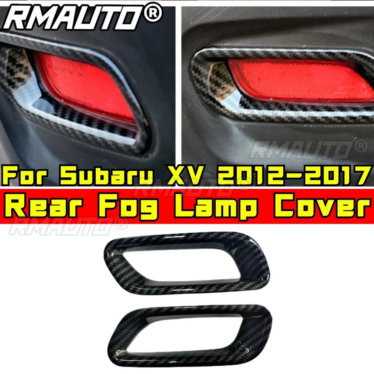 

Карбоновая крышка задней противотуманной фары для Subaru XV 2012-2017, задняя противотуманная фара, декоративная рамка, автомобильные аксессуары, тюнинговая часть