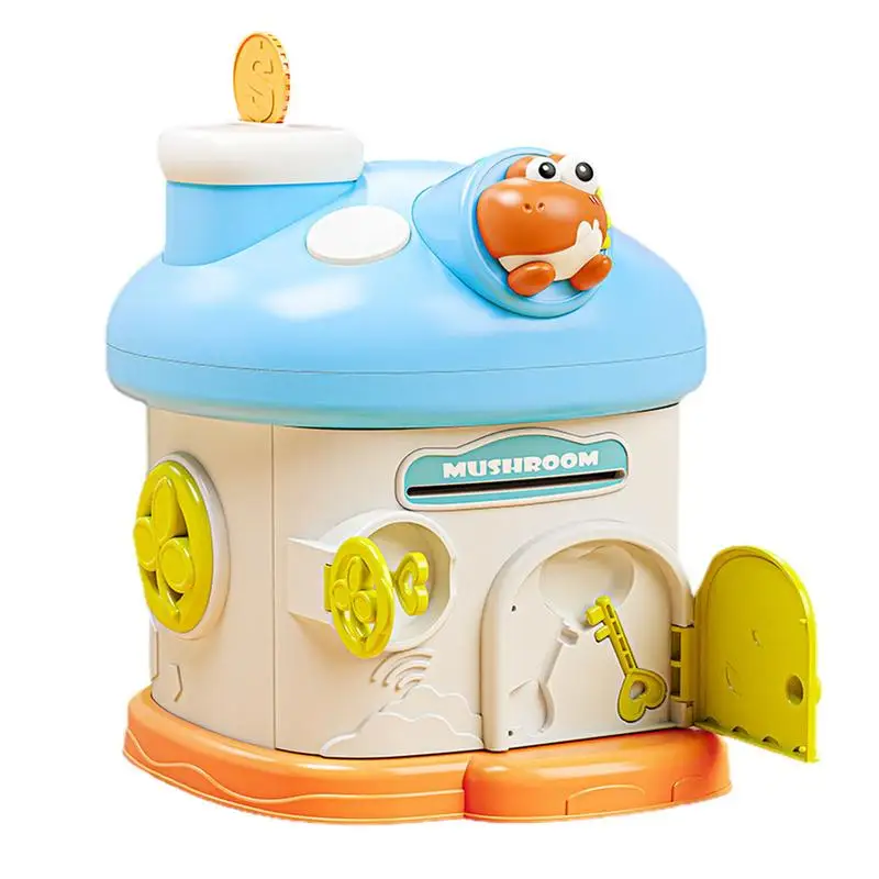 

Cute Money Box Mushroom House Coin Storage Box Large Capacity Money Organizer For New Year Christmas Children's Day And