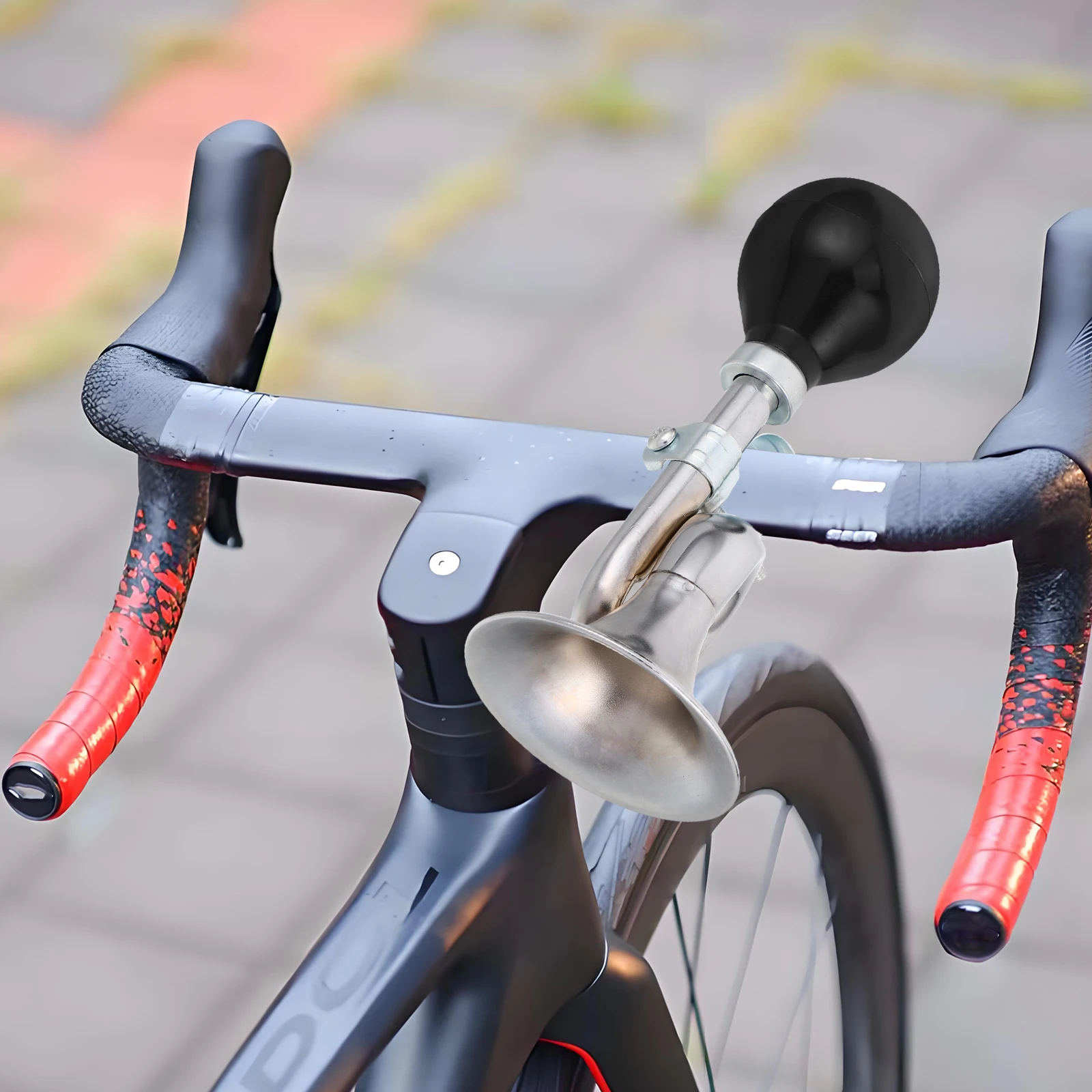 

Mountain Bike Horn Vintage Trumpet Air Horn Loud Clear Sound Easy Installation For Bicycle Adult Cycling Scooter